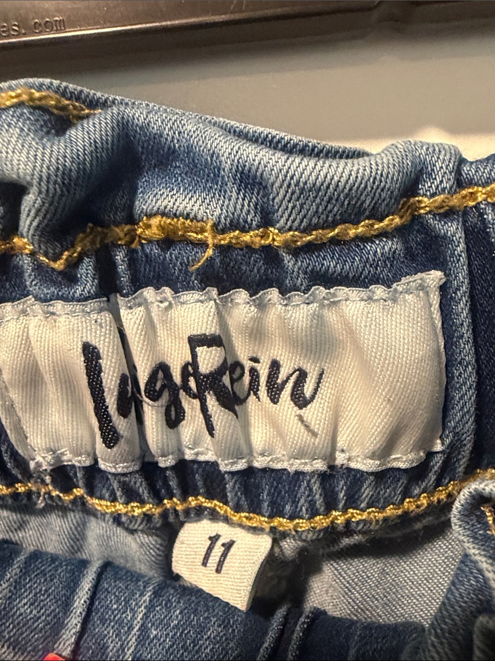 Distressed Light Blue Jean Shorts - Picture 5 of 9